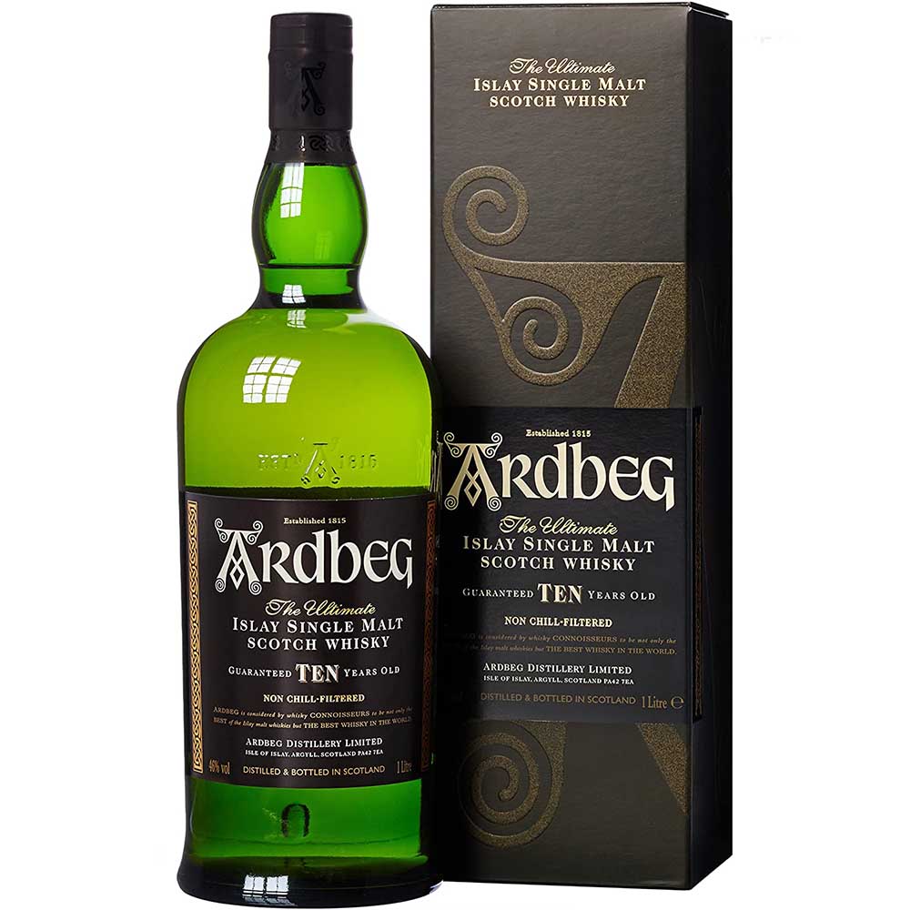 Ardbeg 10 Year Old Scotch Whisky 1 Litre