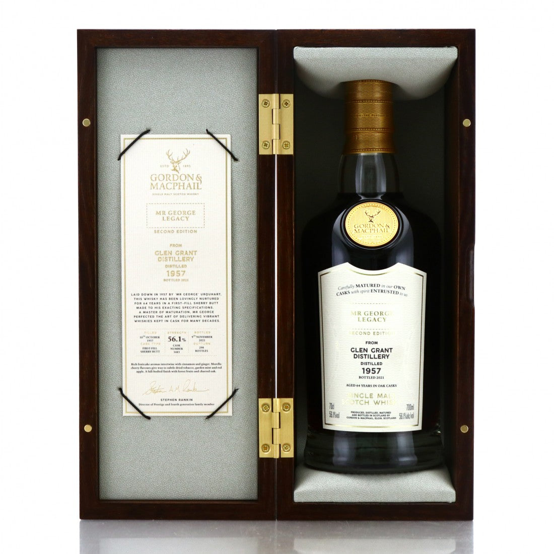 Glen Grant 1957 Gordon and MacPhail 64 Year Old Mr George Legacy / 2nd Edition