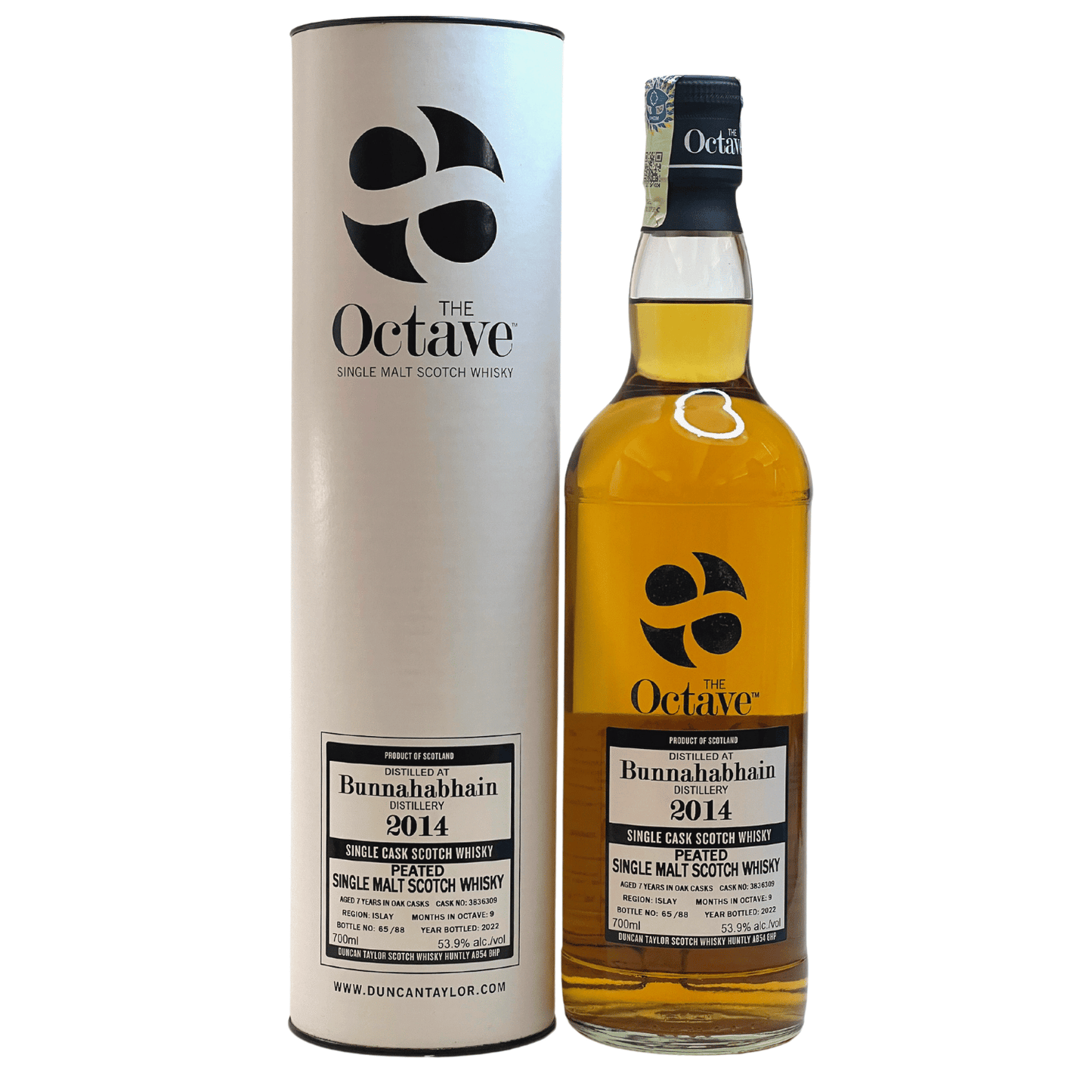 Bunnahabhain Peated 2014, 7 Year Old (Duncan Taylor The Octave)