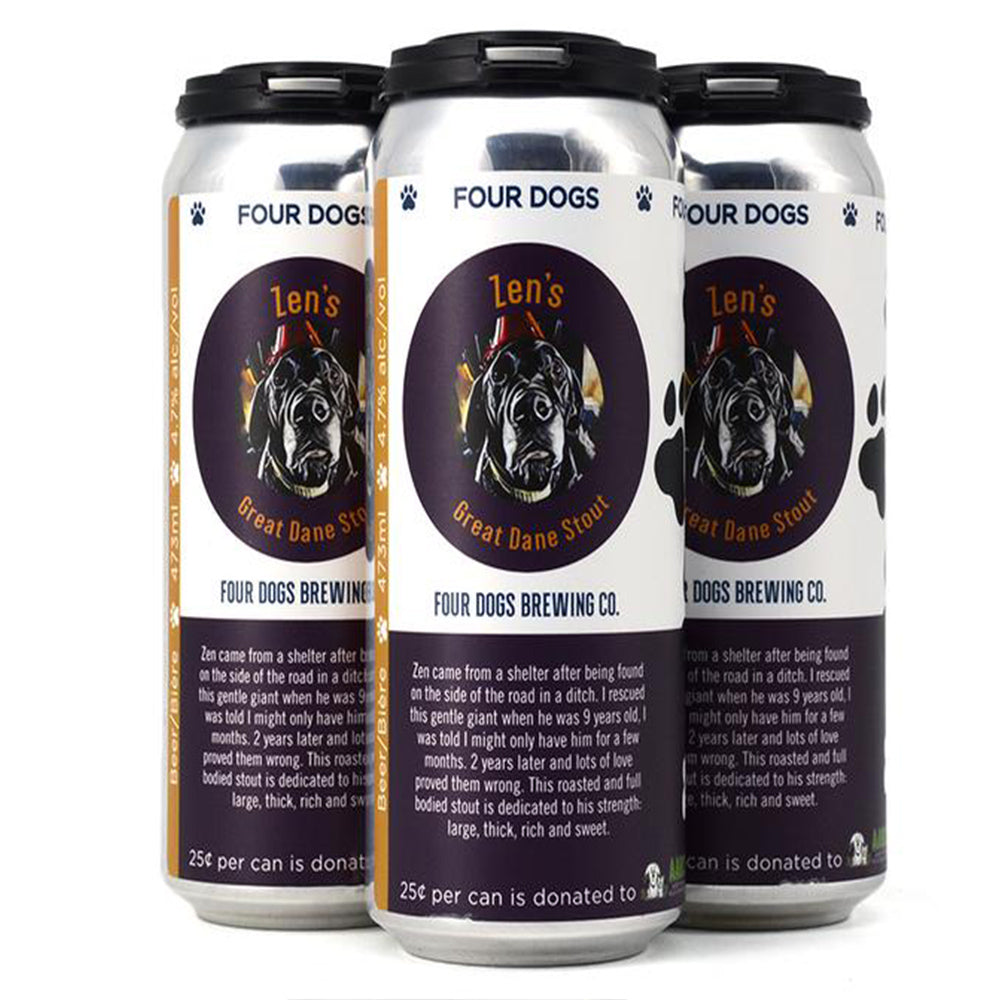 Four Dogs Brewing Co. Zen’s Great (Dane) Stout (DISC)