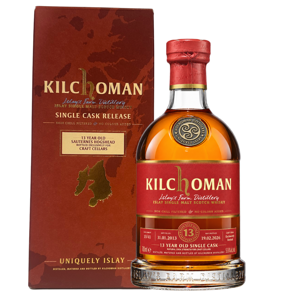 Kilchoman 13 Year Old Sauternes Single Cask Finish - Craft Cellars Exclusive