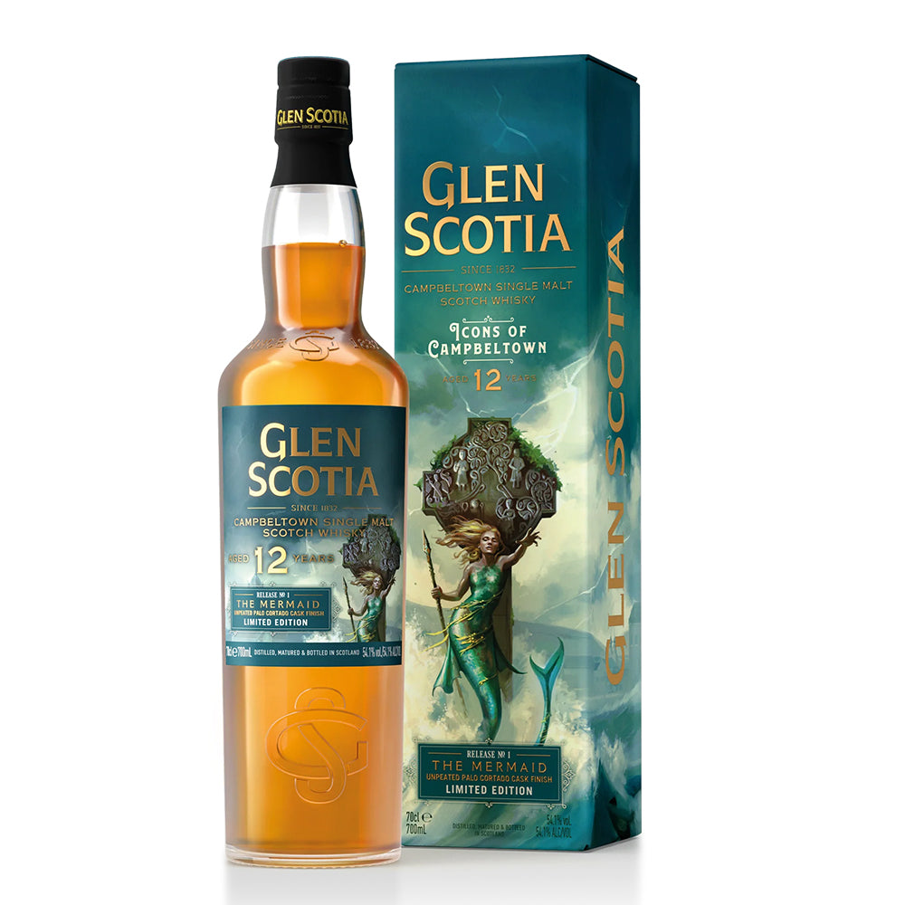 Glen Scotia Icons Of Campbeltown Release 1 The Mermaid 12 Year Old Unpeated