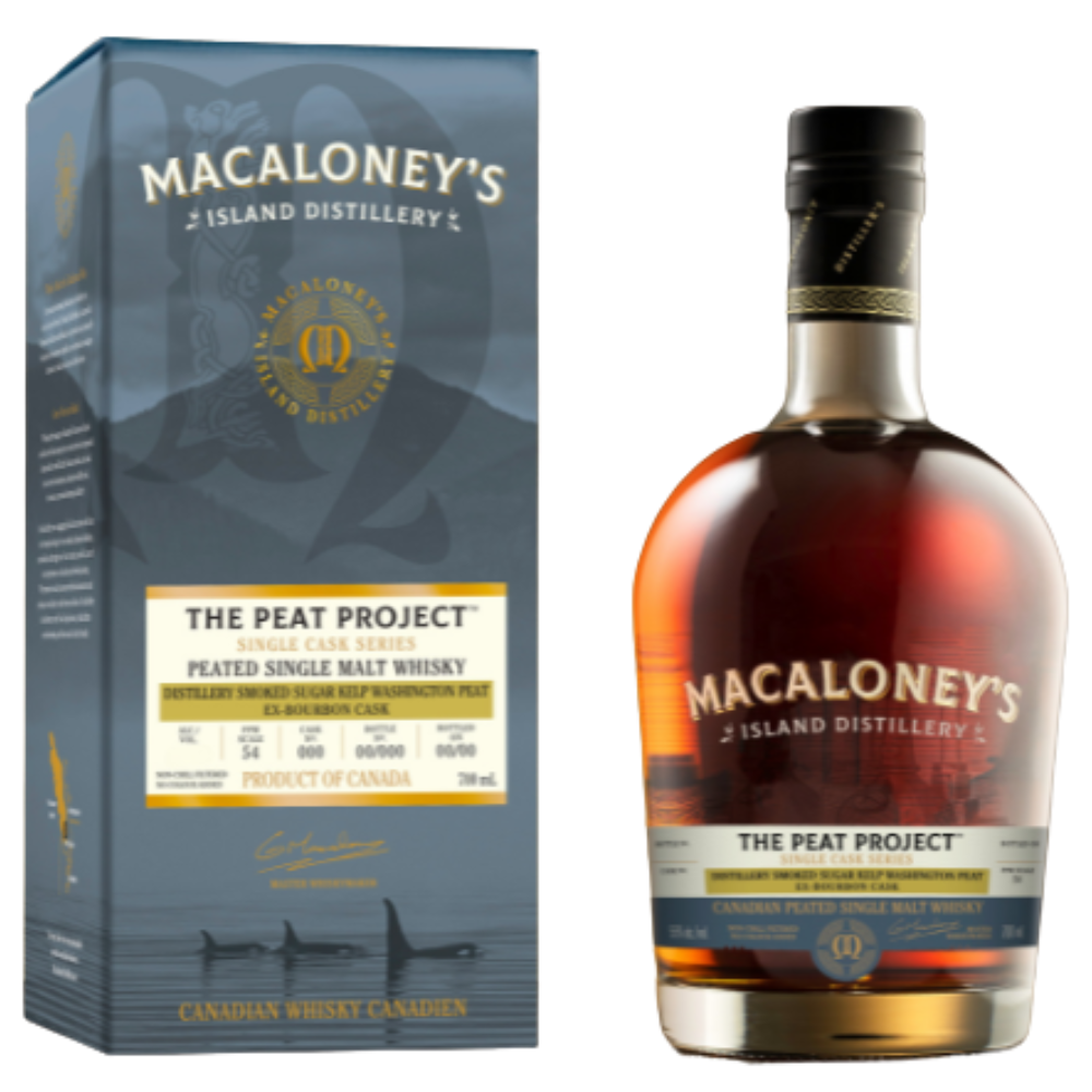 Macaloney's Peat Project Canadian Single Malt Whisky Macaloney's Peat Project Canadian Single Malt Whisky