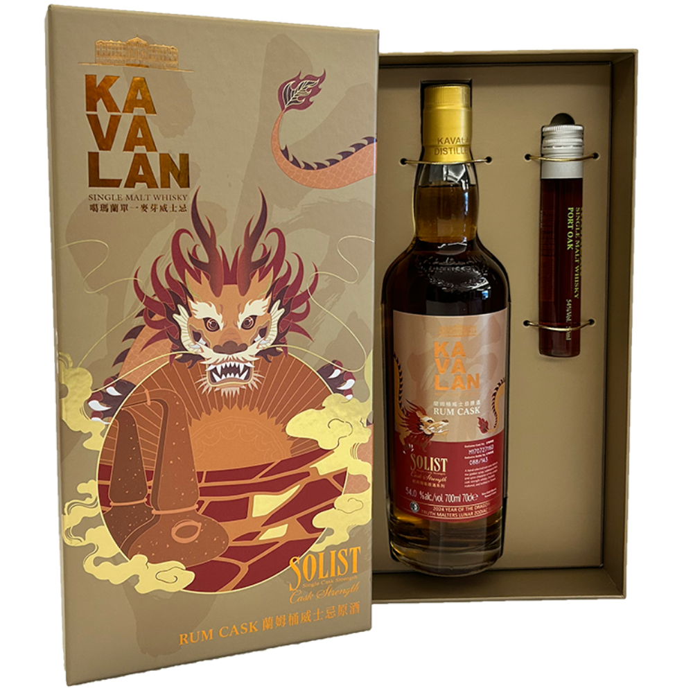 Kavalan Solist Year Of The Dragon 2024 Rum Cask + 50 ml Port Kavalan Solist Year Of The Dragon 2024 Rum Cask + 50 ml Port