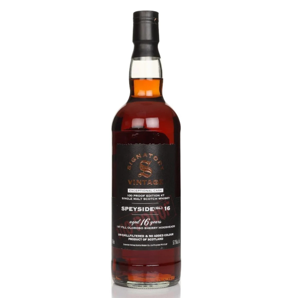 Signatory Speyside (GL) 16 Year Old 100 PROOF Exceptional Cask Series #7
