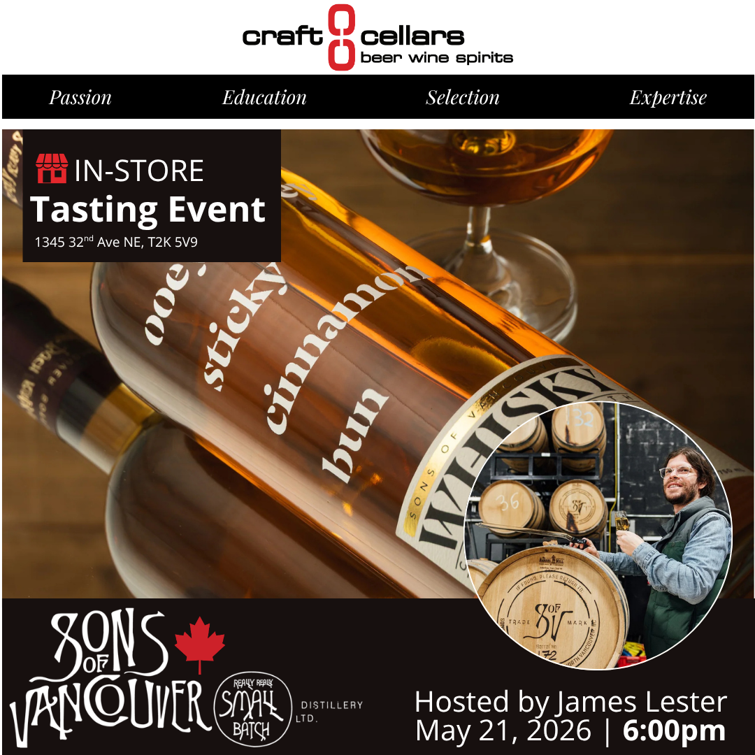 In-Store Tasting: Sons of Vancouver Canadian Whisky May 21, 6:00PM