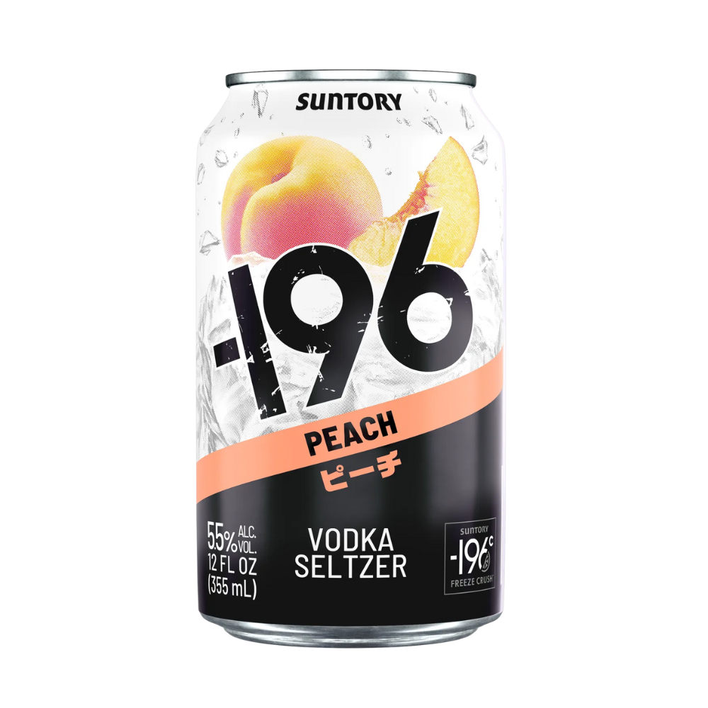 Suntory -196 Peach Vodka Seltzer 4x355mL