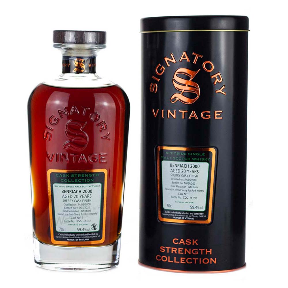 Benriach 20 Year Old 2000 (cask 1) β Cask Strength Collection Signatory