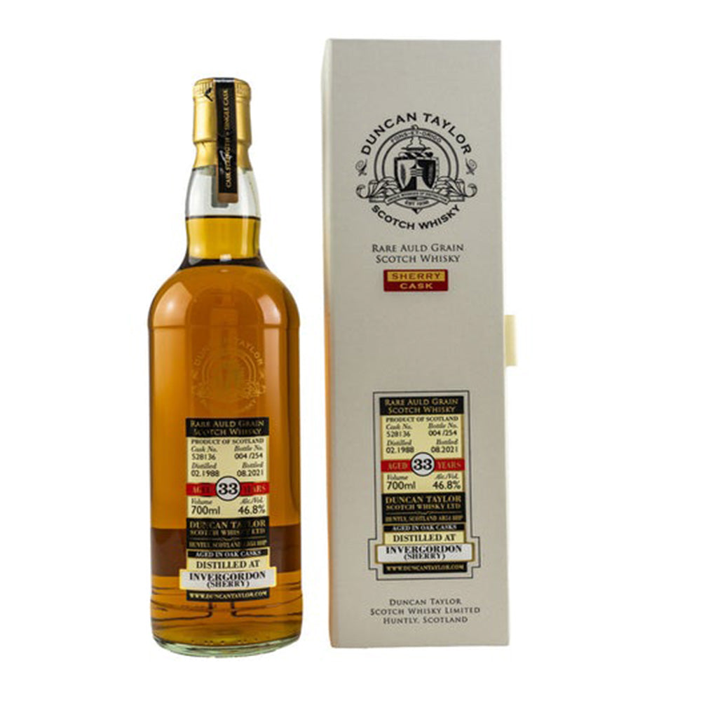 Invergordon 33 Year Old Sherry Cask Rare Auld Grain Whisky (Duncan Taylor)