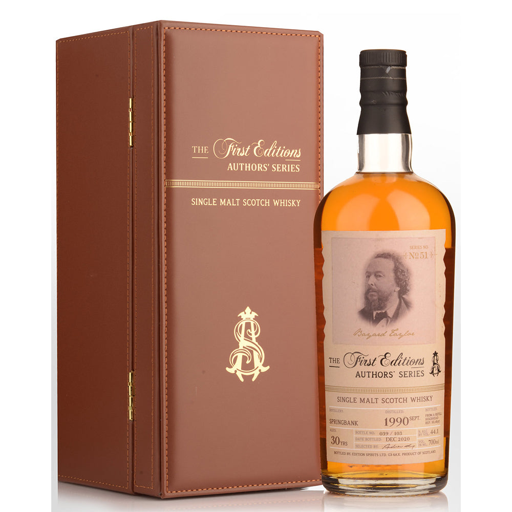 Hunter Laing Old & Rare 30年 シングルモルトウイスキー Springbank 1990 First Editions Authors' Series No. 51 Hunter Laing & C