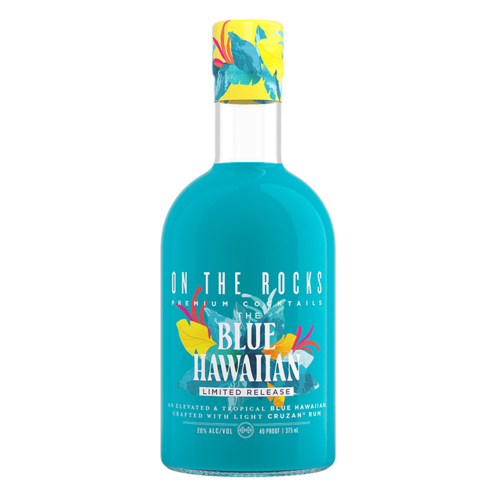 On The Rocks Cruzan Blue Hawaiian  375ml