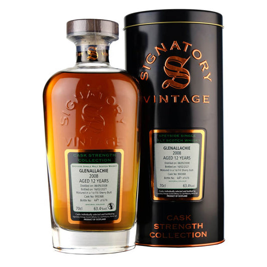 Glenallachie 12 Year Old 2008 – Sherry Cask Strength Collection Signatory