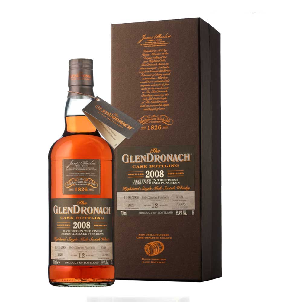 Glendronach 2008 Cask #8558, Aged 12 Years Batch 18