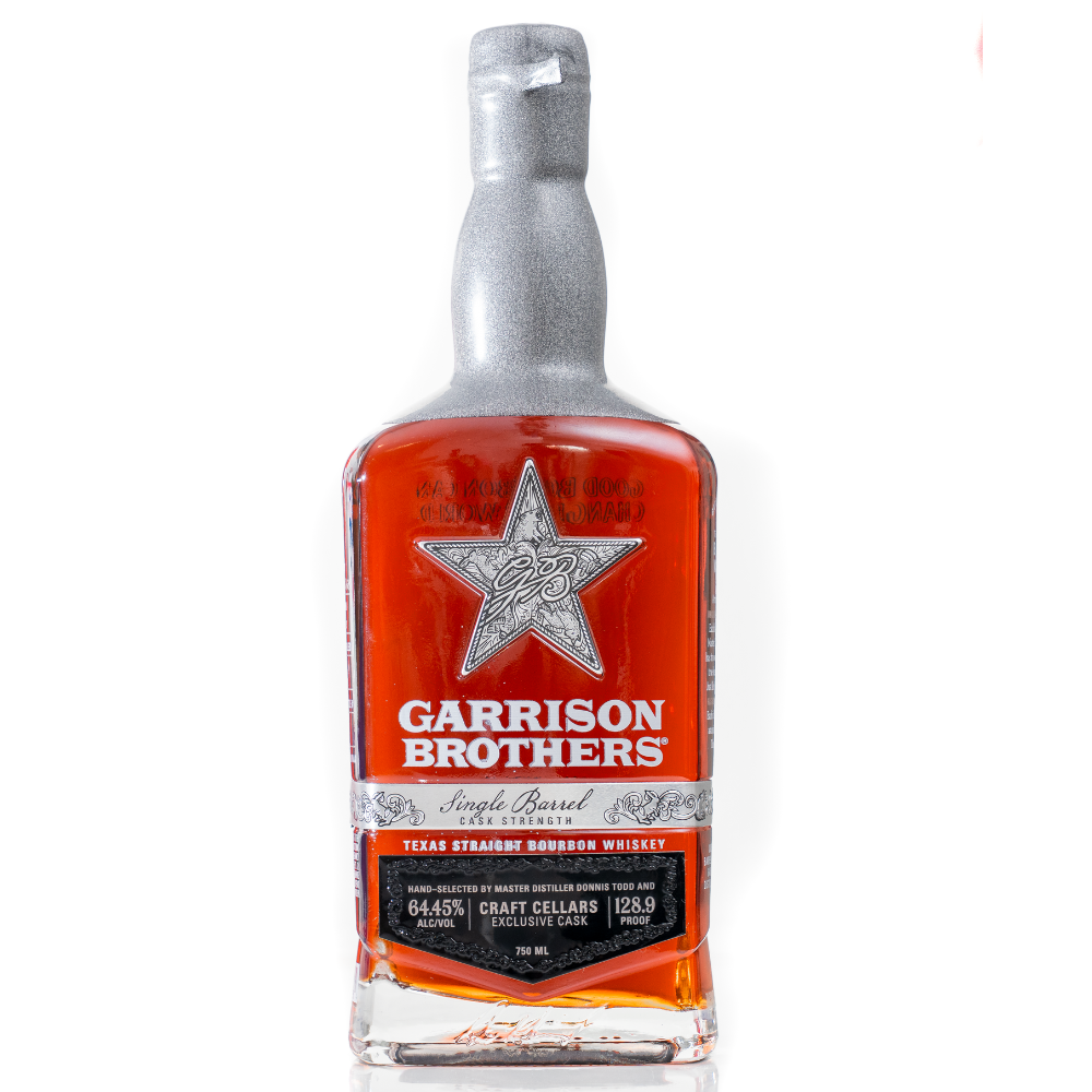 Garrison Brothers Single Barrel  128.9 Proof Craft Cellars Private Barrel