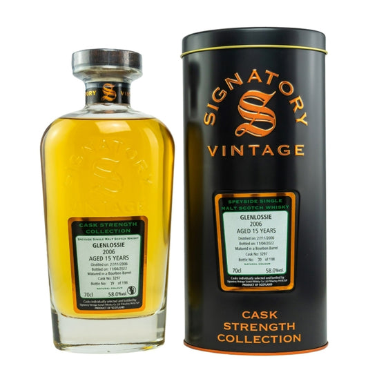 Glenlossie 2006/2022 - 15 Years Bourbon (Signatory Cask Strength Collection)