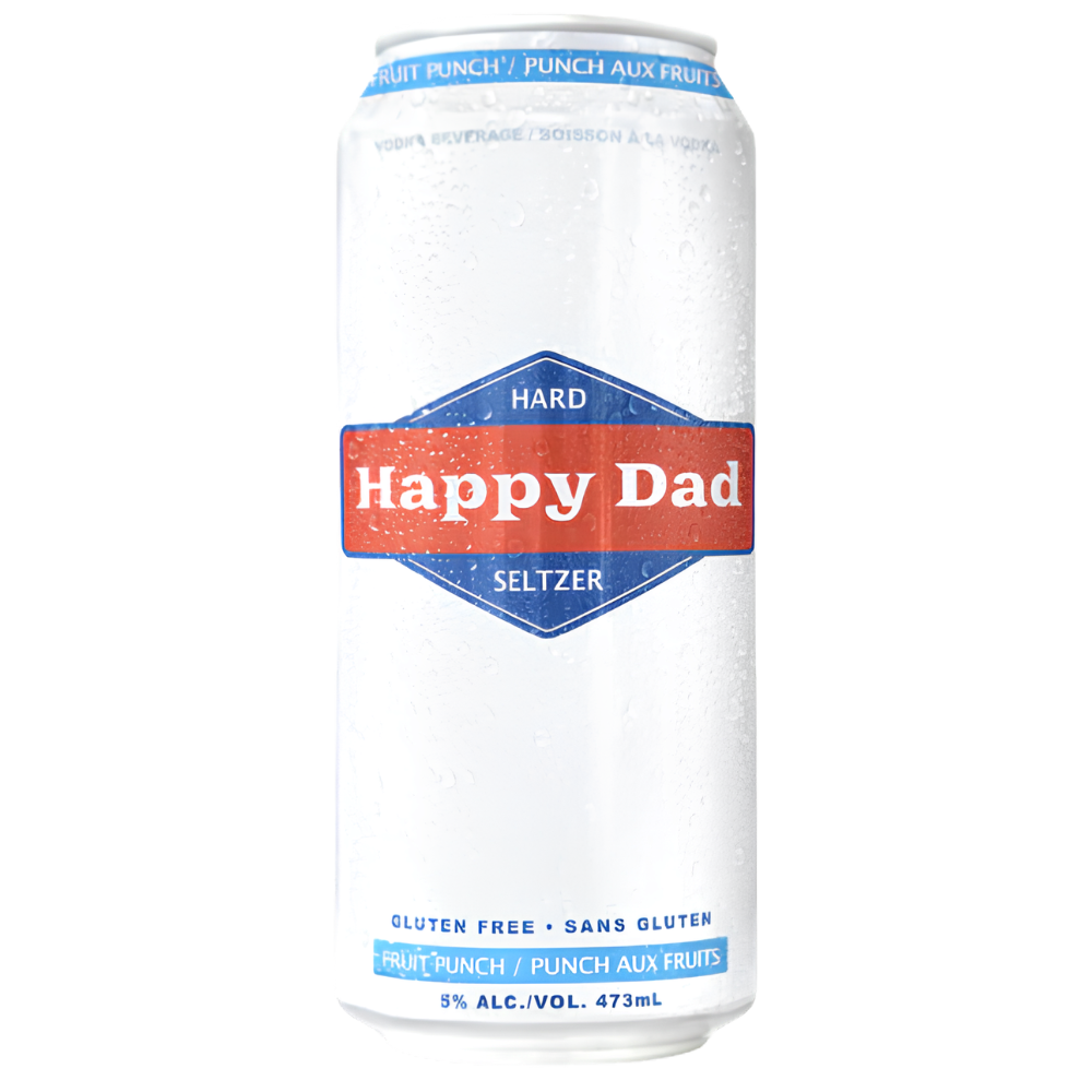 Happy Dad Hard Seltzer Fruit Punch 473mL