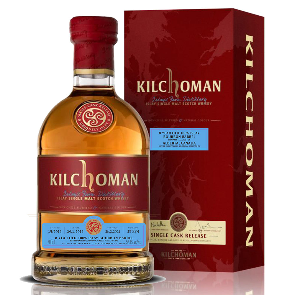 Kilchoman 8 Year Old 100% Islay Bourbon Barrel