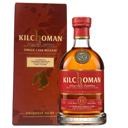 Kilchoman 13 Year Old Sauternes Single Cask Finish - Craft Cellars Exclusive