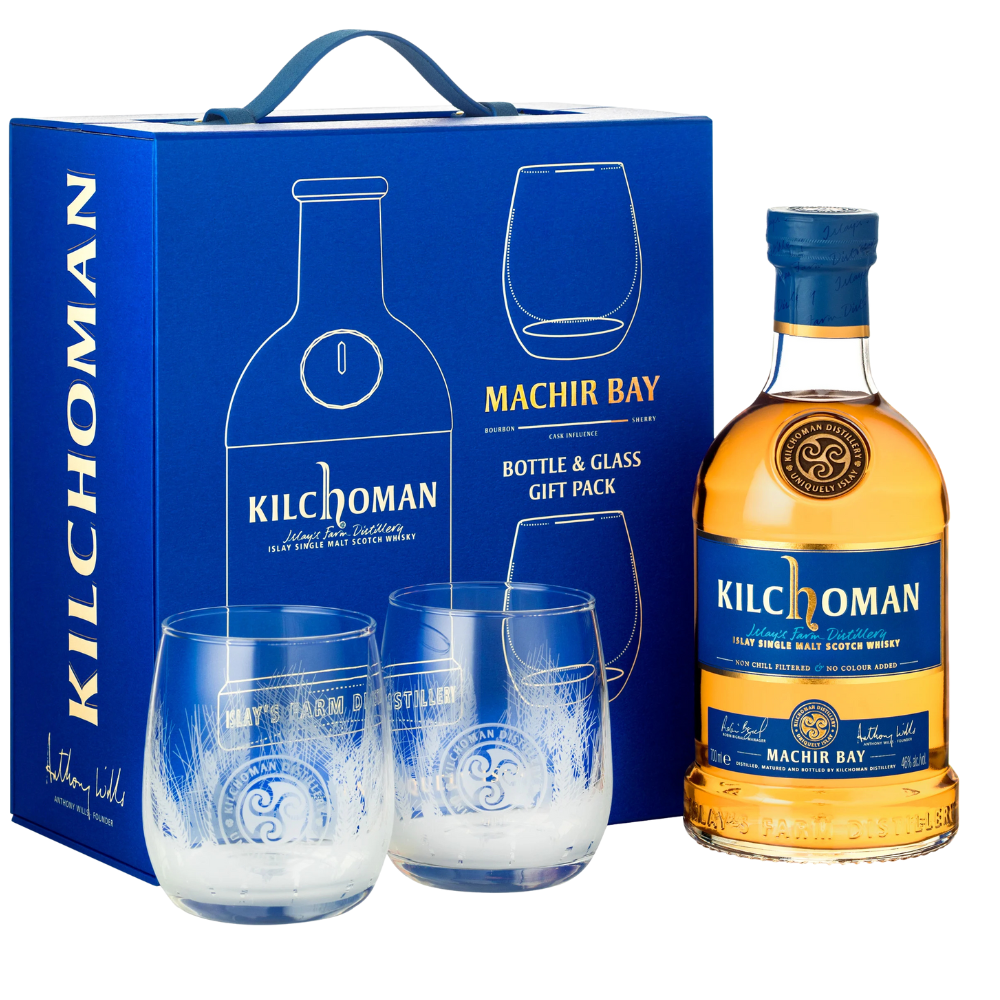 Kilchoman Machir Bay Gift Pack with Two Tumblers