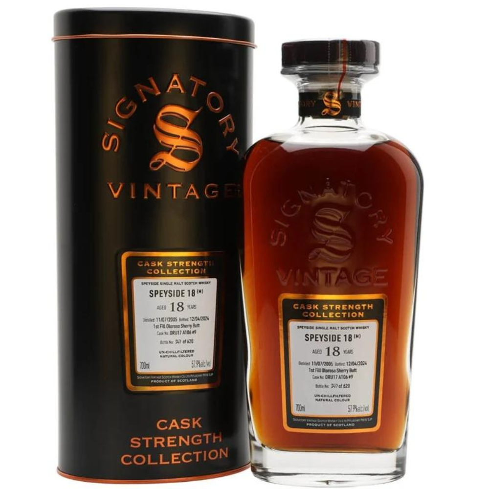 Signatory Speyside 18 Year Old (M) Cask Strength Collection 2005