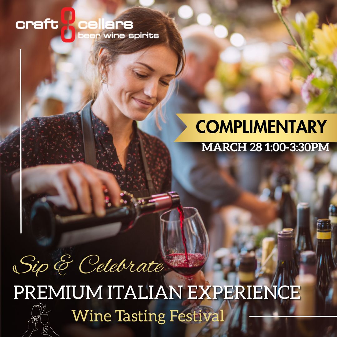 Complimentary Premium Italian Wine Tasting Festival