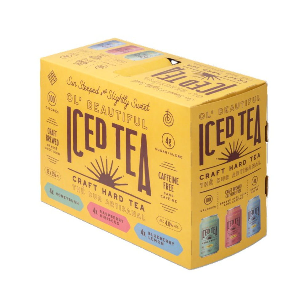 Ol' Beauriful Hard Tea Variety Pack 12x355ML