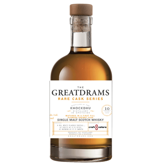 Great Drams Knockdhu 10 Year Old Rare Cask Series