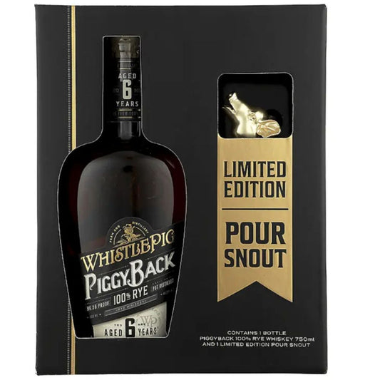 WhistlePig 6 Year Old Piggyback Rye W/ Limited Edition Pour Snout