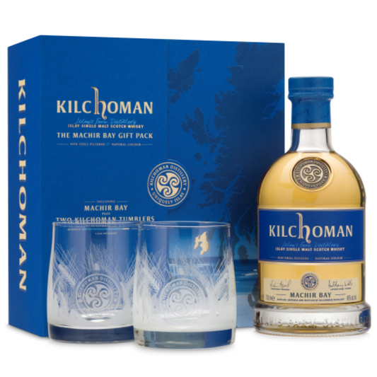 Kilchoman Machir Bay Gift Pack with Two Tumblers