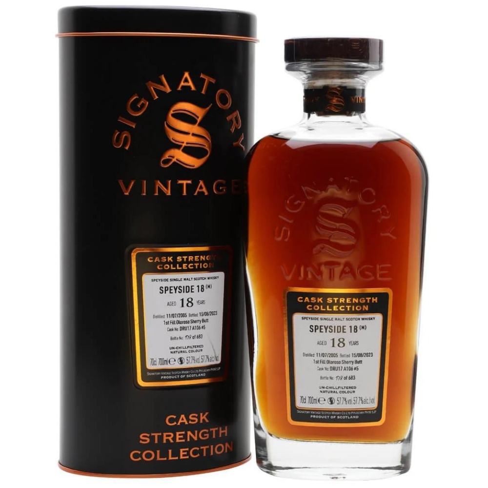 Secret Speyside (M) 18 Year Old Signatory Vintage 2005