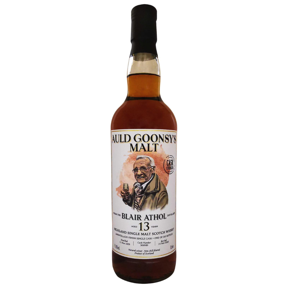 Blair Athol 13 Year Old 2009 (cask 306989) Auld Goonsy's Malt Whisky