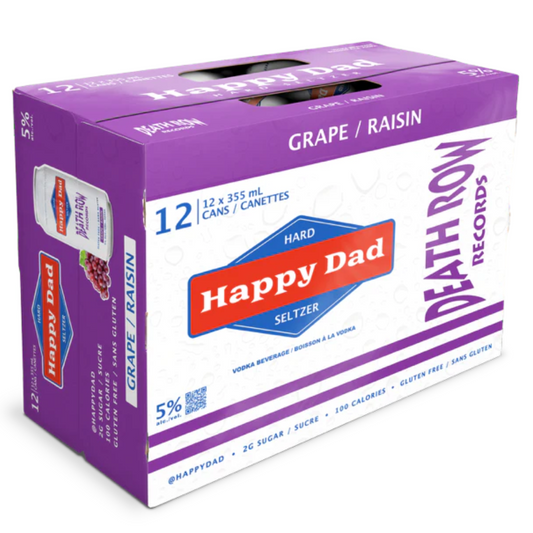 Happy Dad Hard Seltzer Grape 12 x 355ml