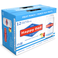 Happy Dad Hard Seltzer Fruit Punch 12 x 355ml