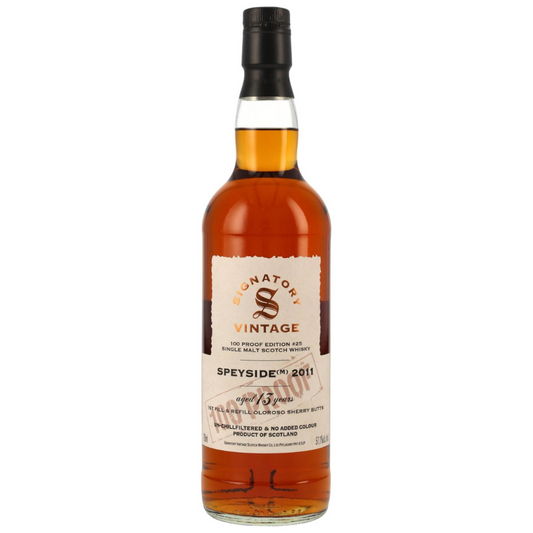 Signatory Speyside (M) 2011 13 Year Old 100 Proof #25