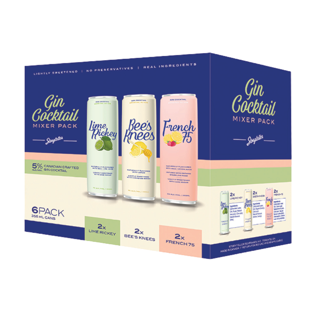 Storyteller Gin Mixer Pack 6PK