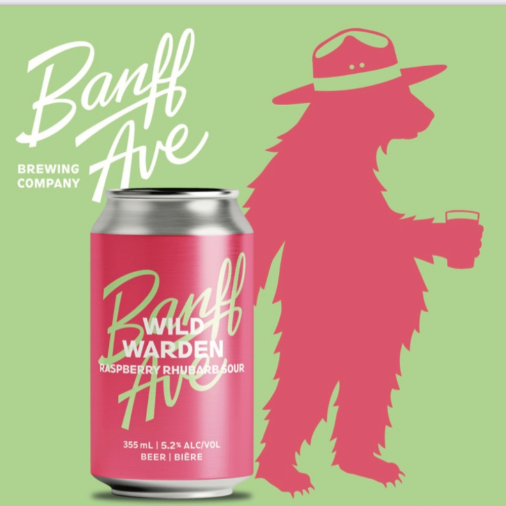 Banff Ave. Brewing Co. Wild Warden Raspberry Rhubarb Sour 4 x 473ml (DISC)