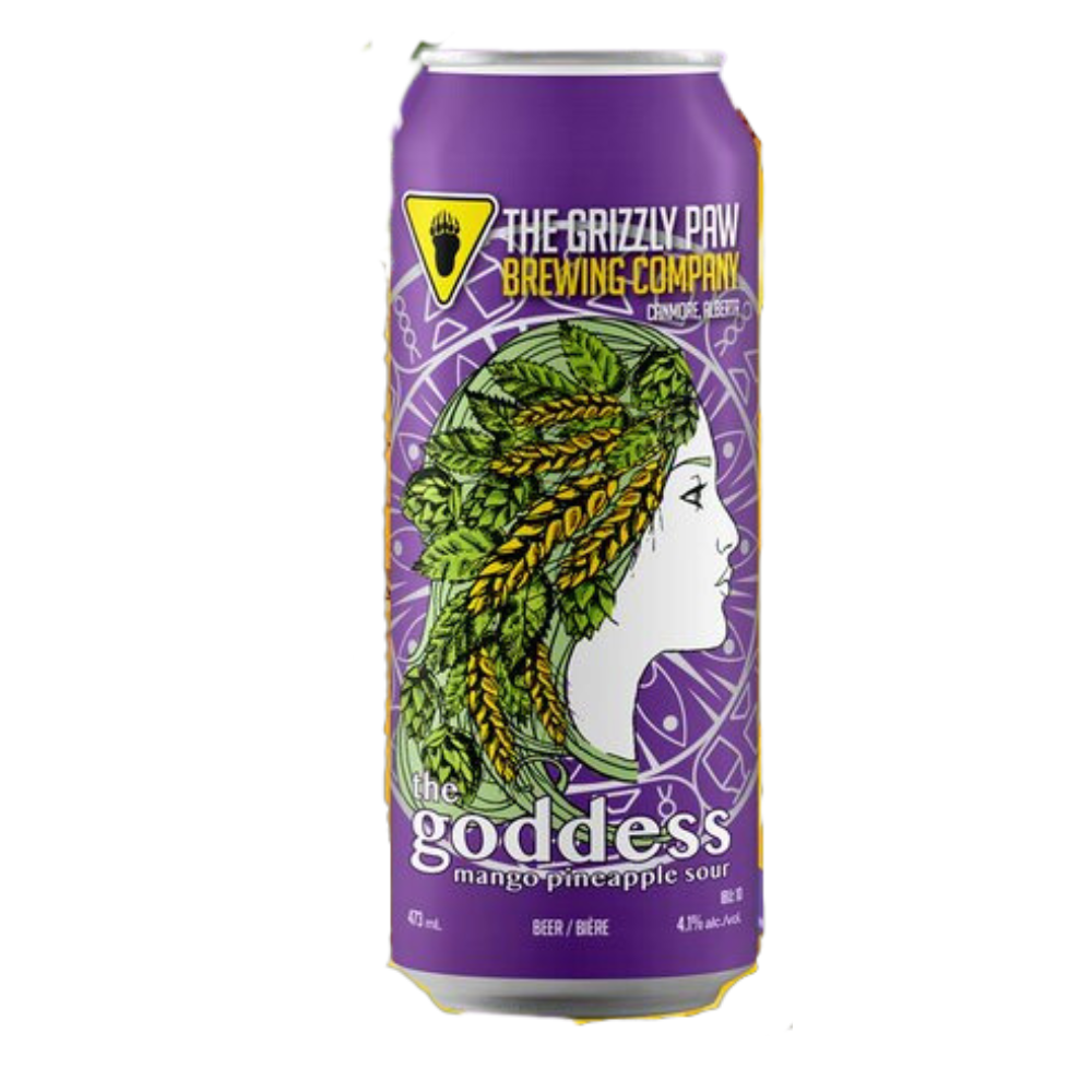 Grizzly Paw Brewing Co. The Goddess Mango Pineapple Kettle Sour 4 x 473ML