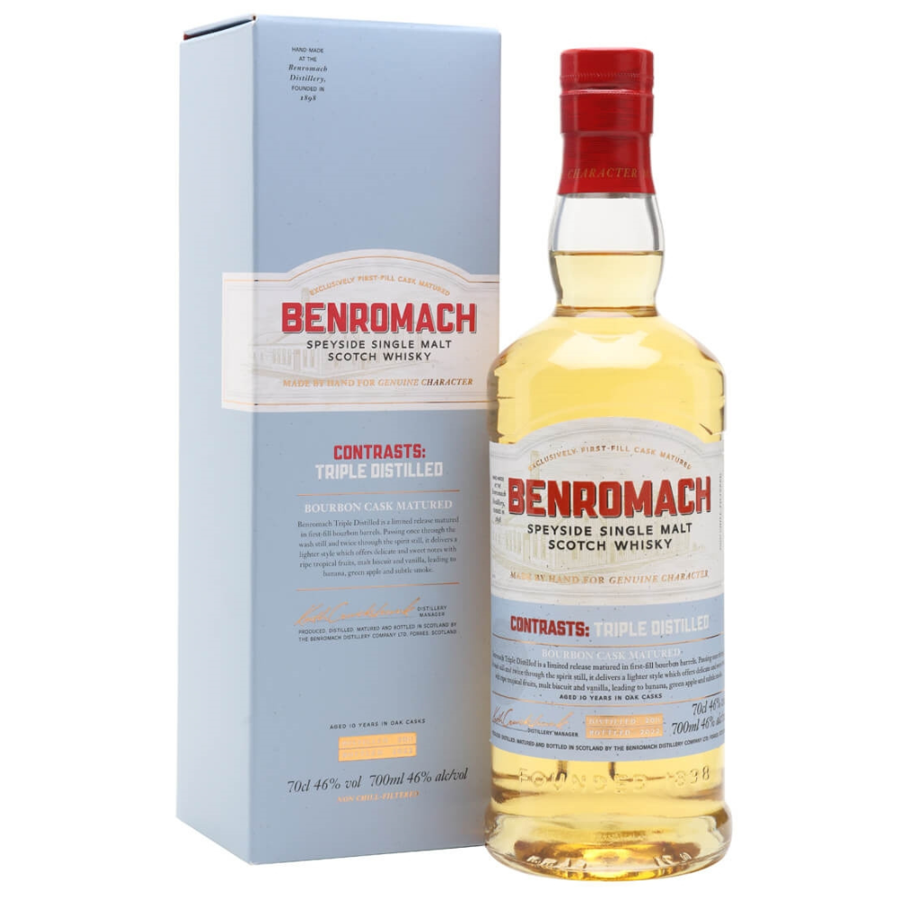 Benromach Distillery 10 Year Old 2011 Contrasts: Triple Distilled