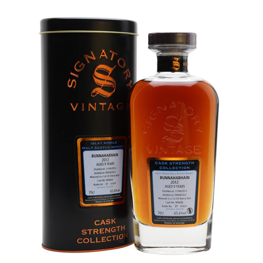 Bunnahabhain 2012 9 Year Old Islay Single Malt (Signatory Cask Strength Collection)