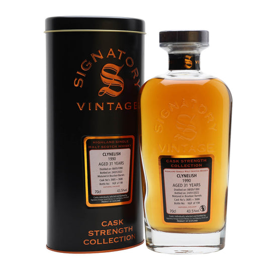 Clynelish 1990 31 Year Old Highland Single Malt (Signatory Cask Strength Collection)