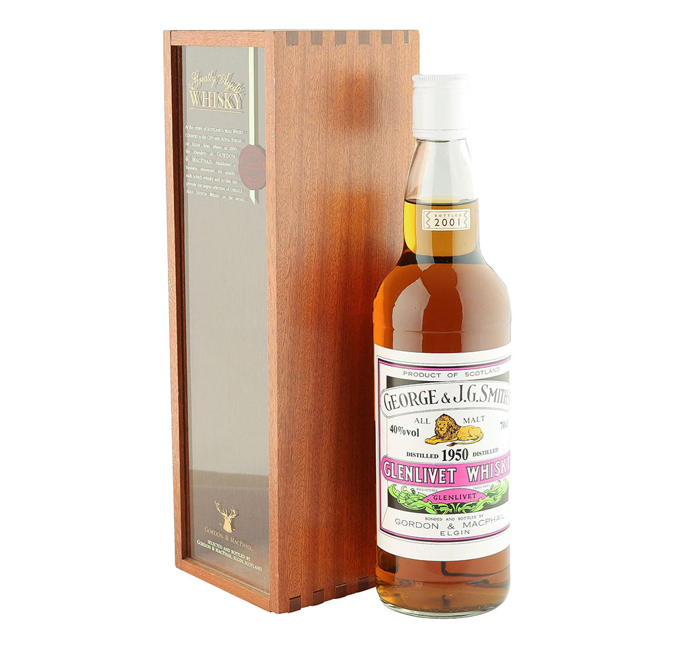 1950 Glenlivet Speyside Single Malt Scotch Whisky - Gordon & MacPhail