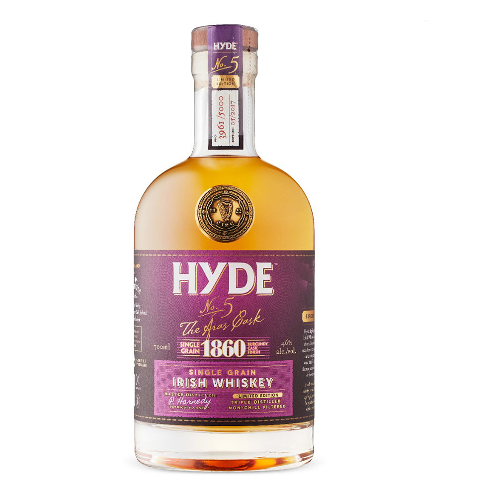 Hyde 1860 Grain With Bugundy Finish 6 Year Old Irish Whiskey