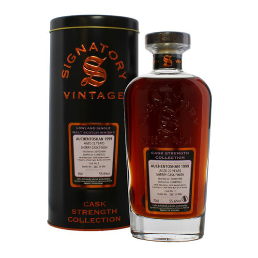 Auchentoshan 1999 22 Year Old Lowland Single Malt (Signatory Cask Strength Collection