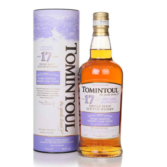 Tomintoul 17 Year Old 2005 Pedro Ximénez Sherry Cask Finish