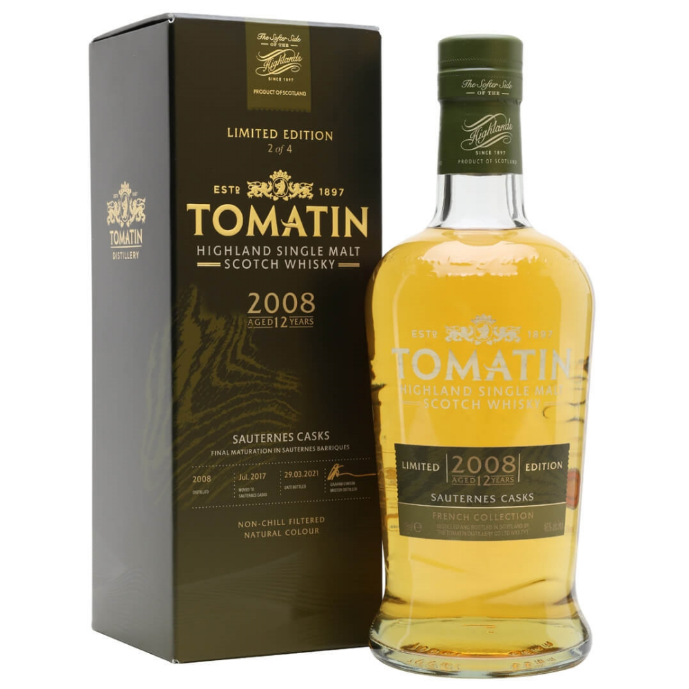 Tomatin 2008 12 Year Old Sauternes Cask French Collection