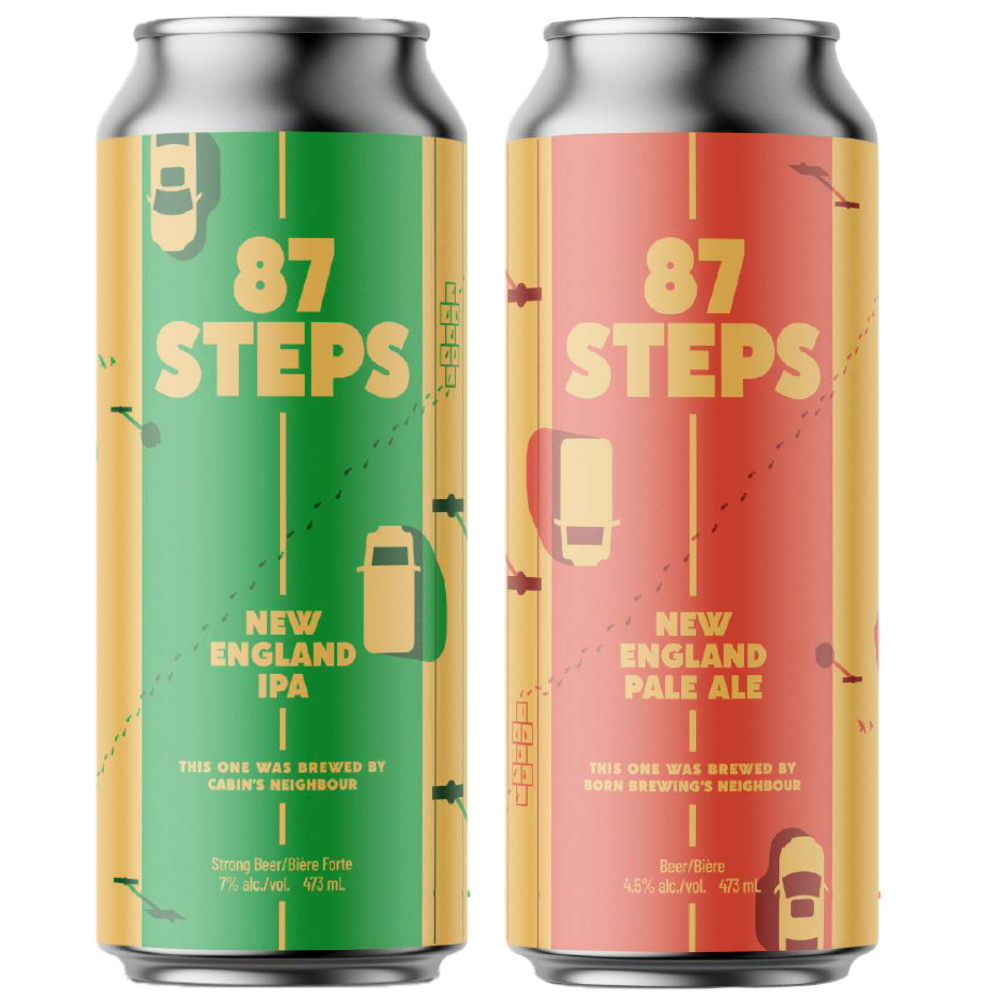 Born Brewing Cabin Brewing 87 Steps Collab